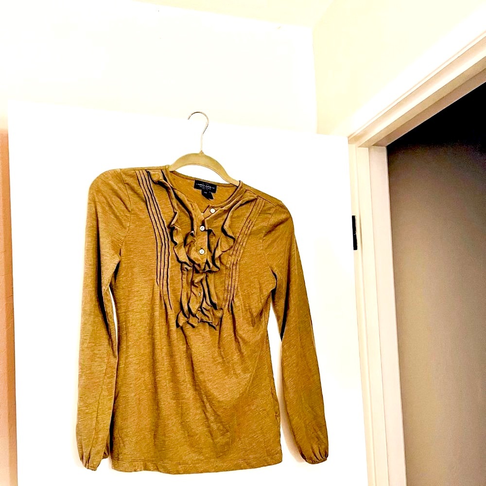 Lauren Ralph Lauren Balloon Sleeve Equestrian Top - Picture 2 of 2